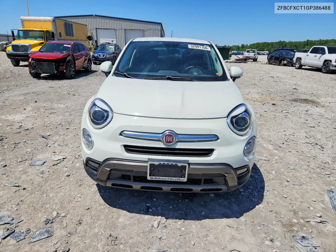 2016 Fiat 500X Trekking VIN: ZFBCFXCT1GP386488 Lot: 52991156