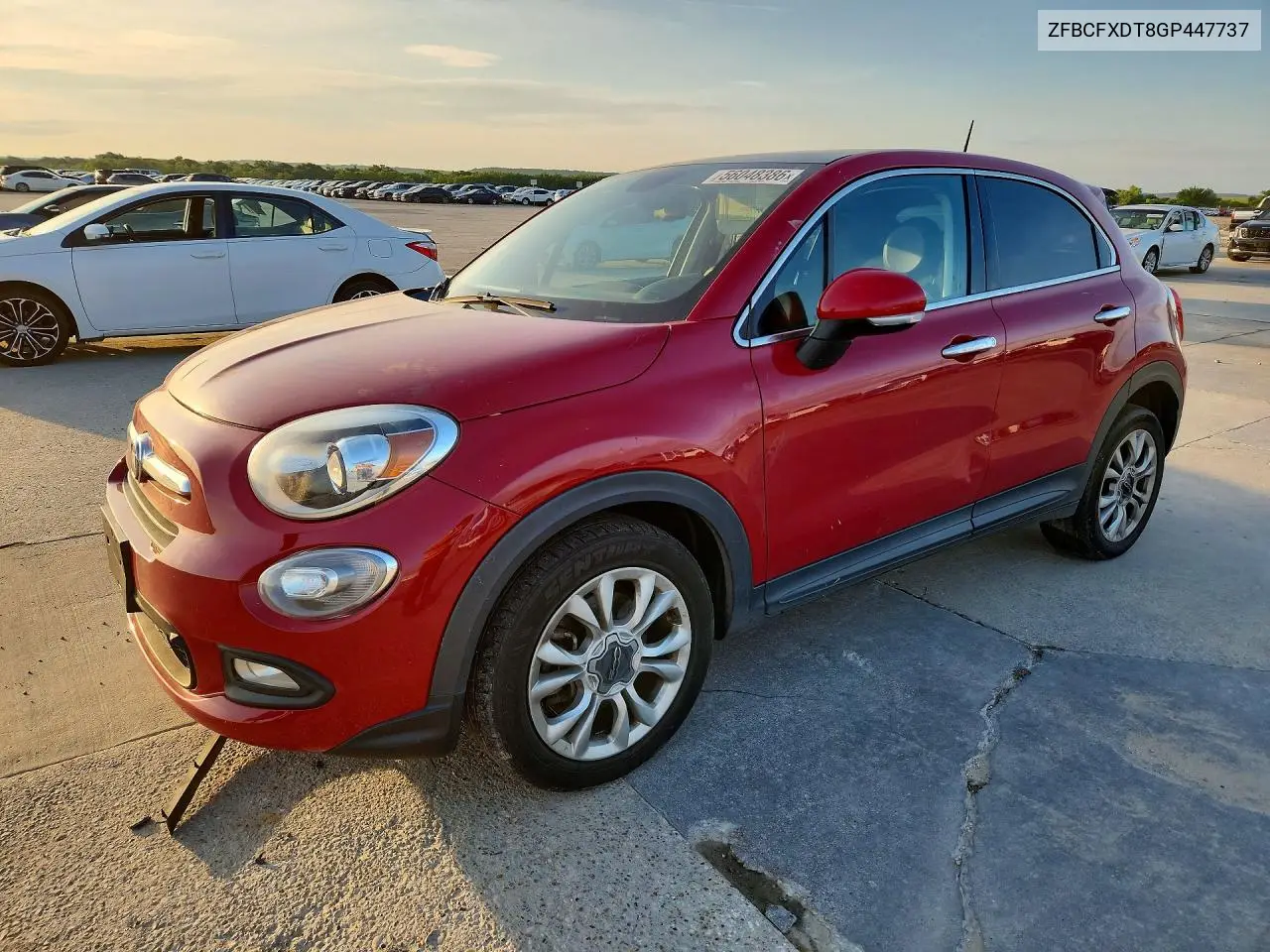 2016 Fiat 500X Lounge VIN: ZFBCFXDT8GP447737 Lot: 56048386