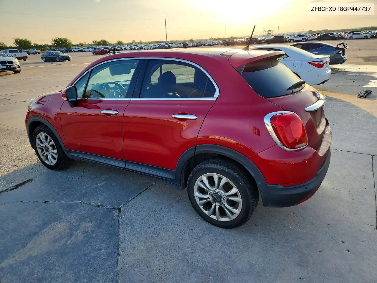 2016 Fiat 500X Lounge VIN: ZFBCFXDT8GP447737 Lot: 56048386