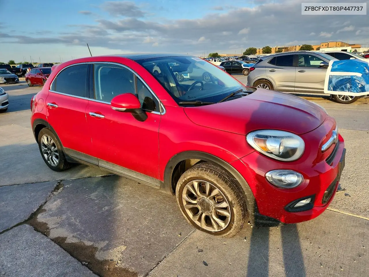 2016 Fiat 500X Lounge VIN: ZFBCFXDT8GP447737 Lot: 56048386