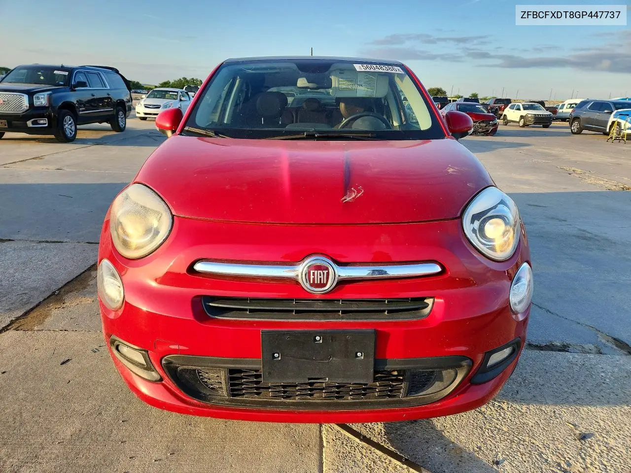 2016 Fiat 500X Lounge VIN: ZFBCFXDT8GP447737 Lot: 56048386