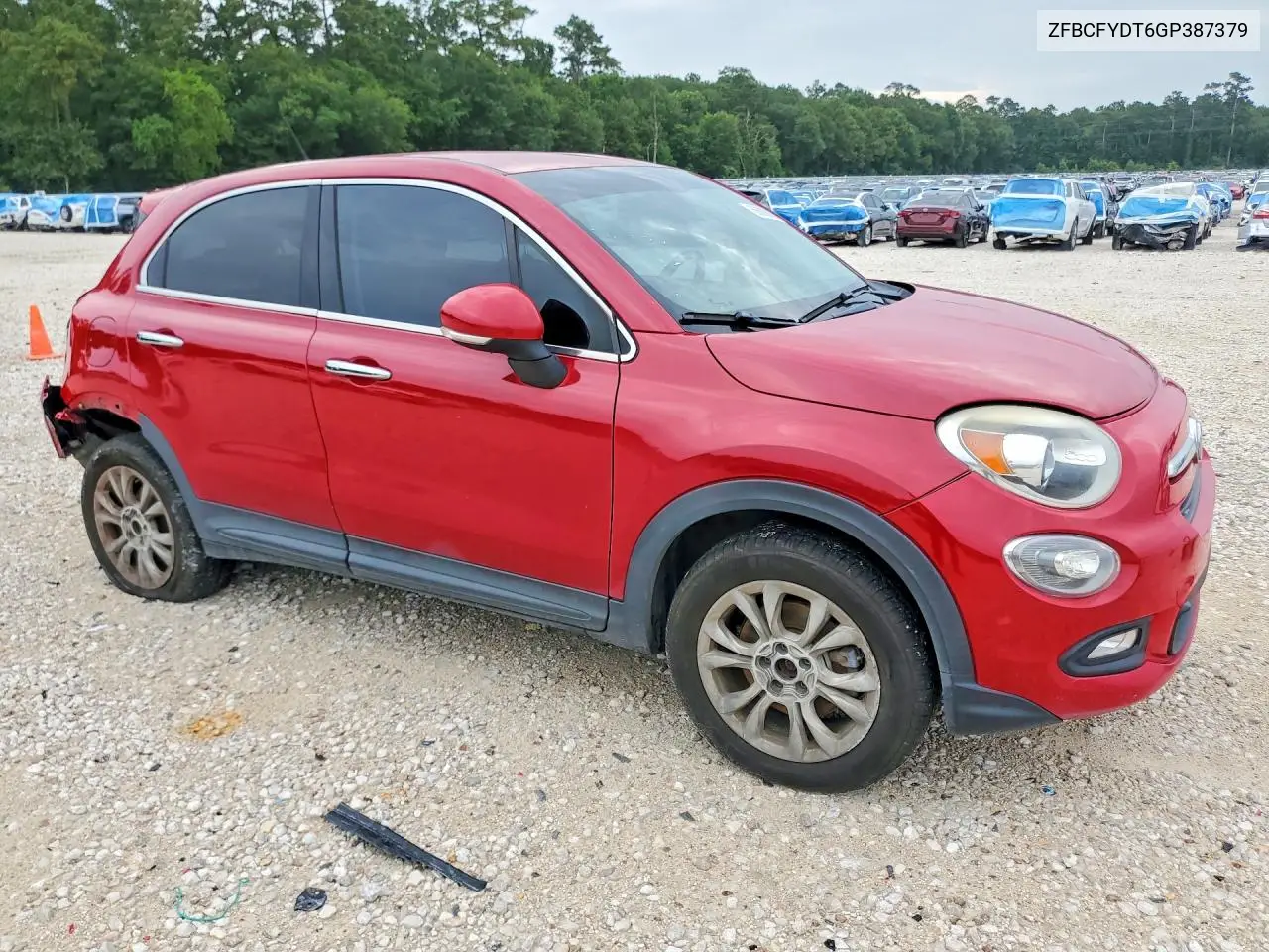 2016 Fiat 500X Lounge VIN: ZFBCFYDT6GP387379 Lot: 56608626