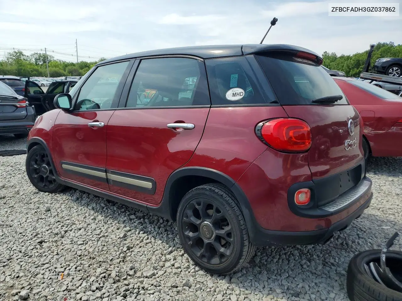 2016 Fiat 500L Trekking VIN: ZFBCFADH3GZ037862 Lot: 56870176
