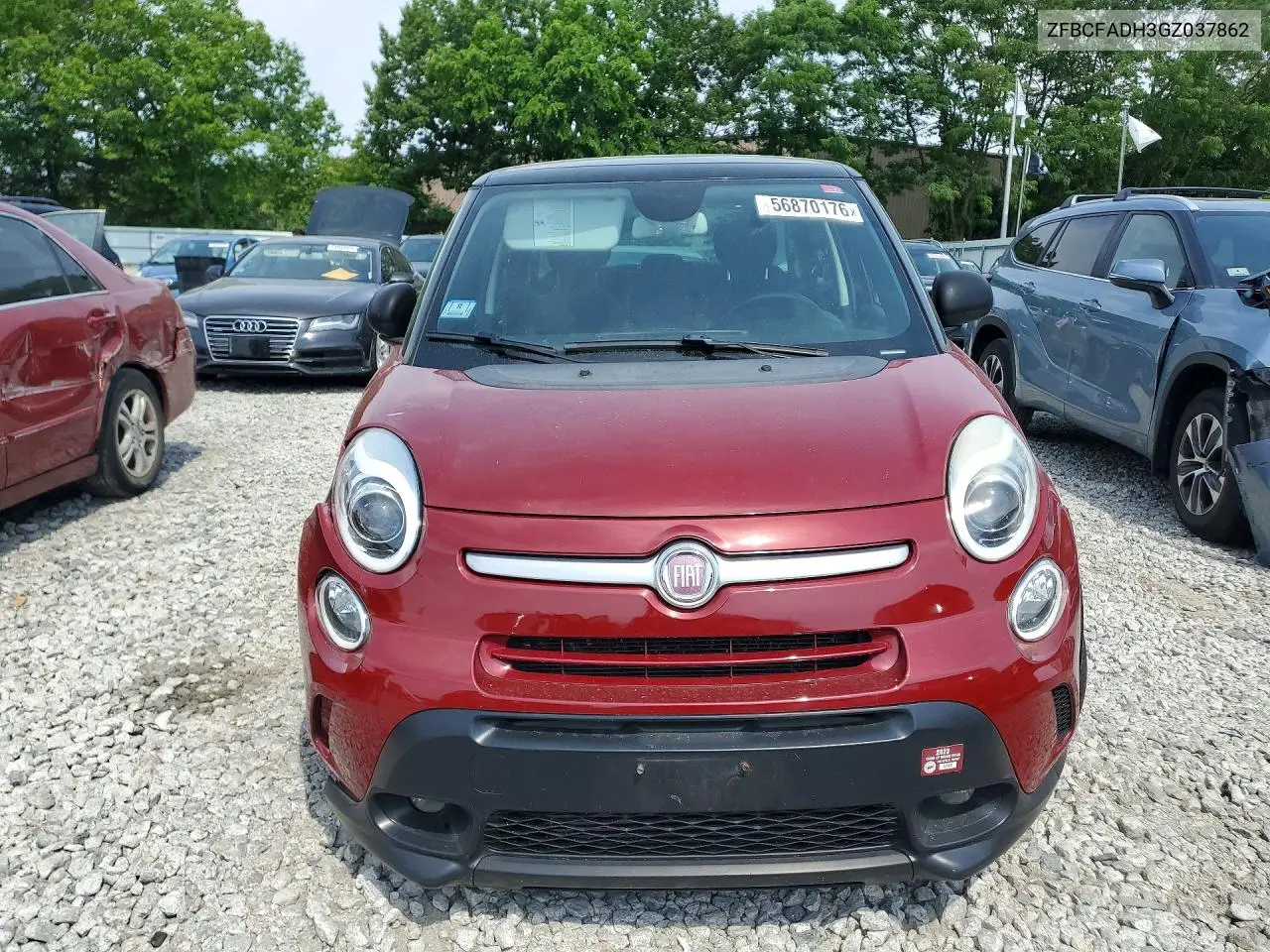 2016 Fiat 500L Trekking VIN: ZFBCFADH3GZ037862 Lot: 56870176