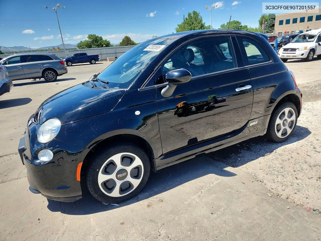 2016 Fiat 500 Electric VIN: 3C3CFFGE9GT201557 Lot: 57000586