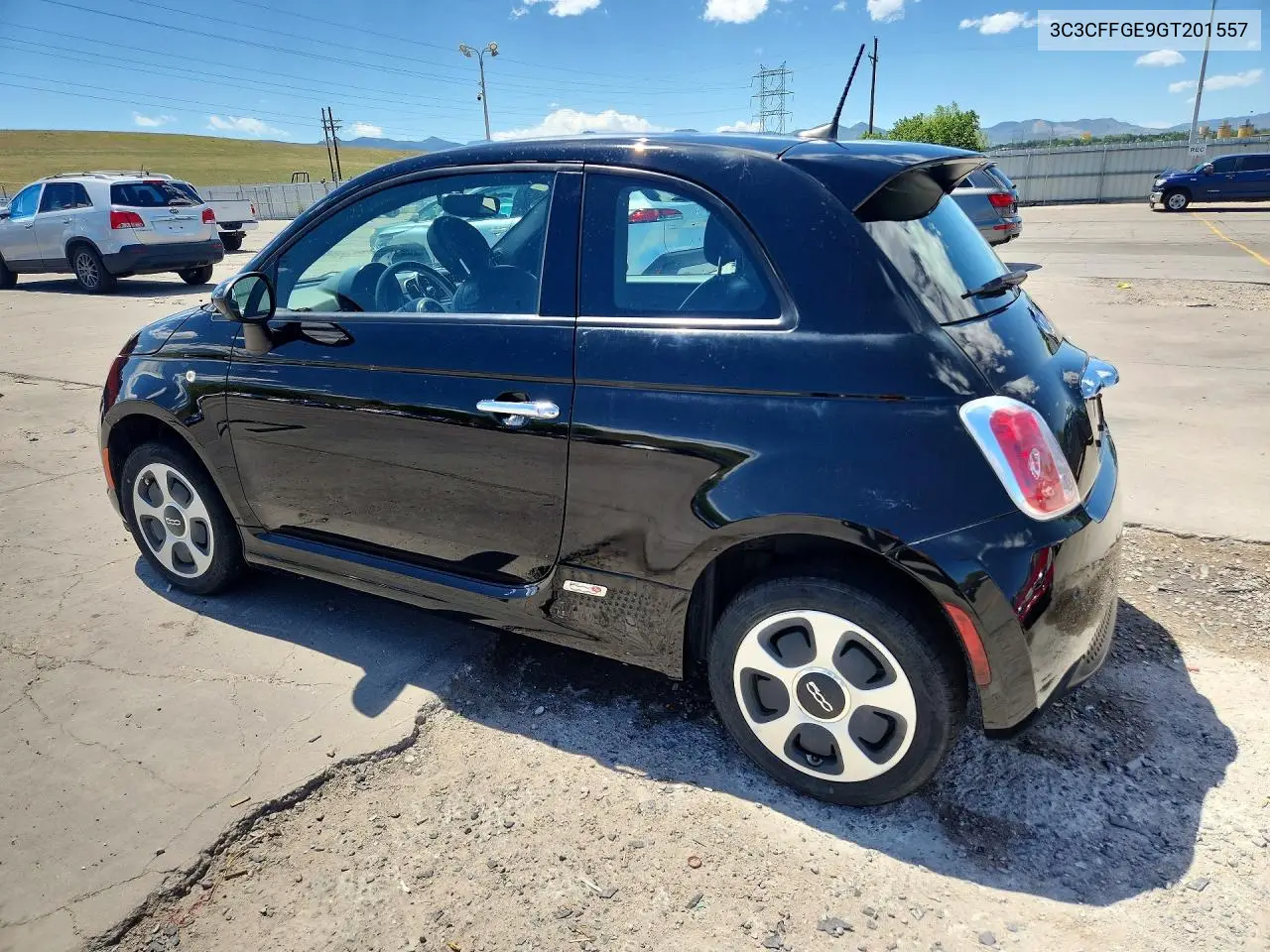 2016 Fiat 500 Electric VIN: 3C3CFFGE9GT201557 Lot: 57000586
