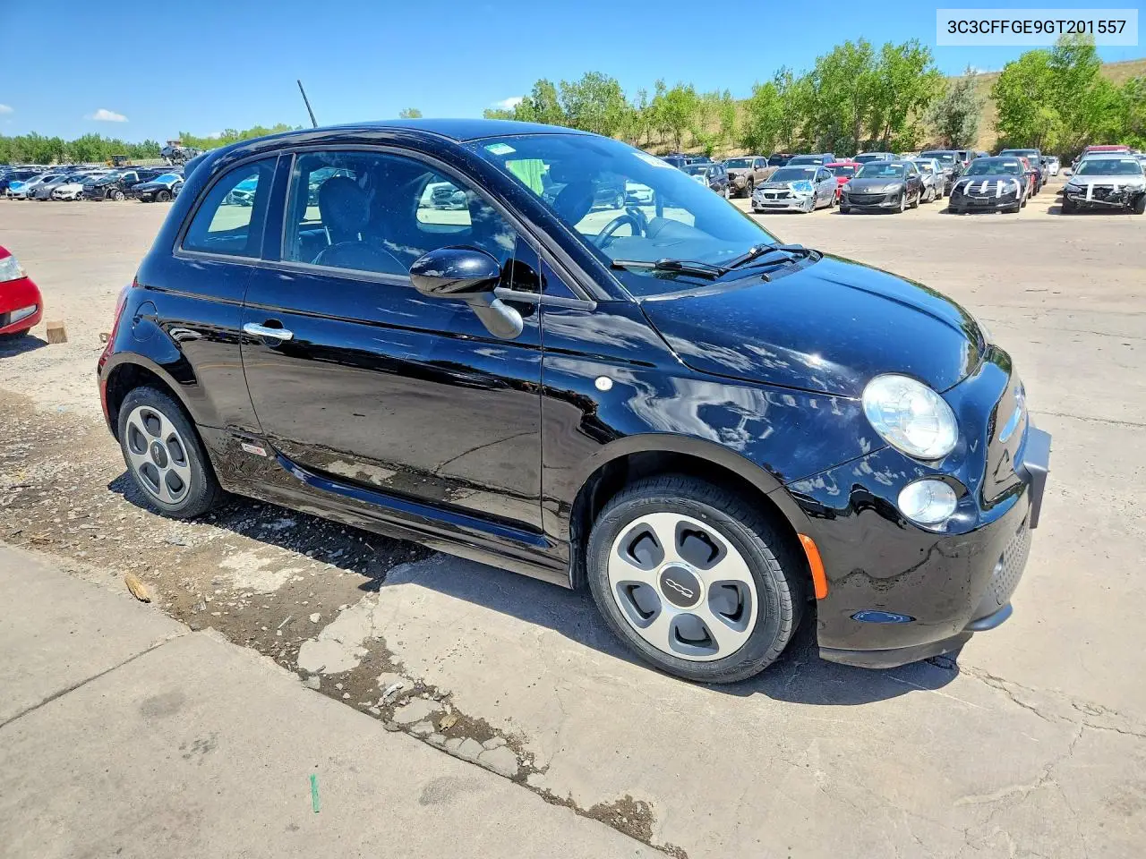 2016 Fiat 500 Electric VIN: 3C3CFFGE9GT201557 Lot: 57000586