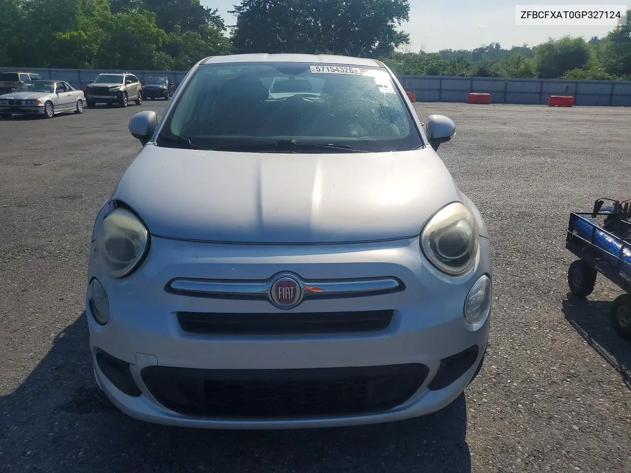 2016 Fiat 500X Pop VIN: ZFBCFXAT0GP327124 Lot: 57154326