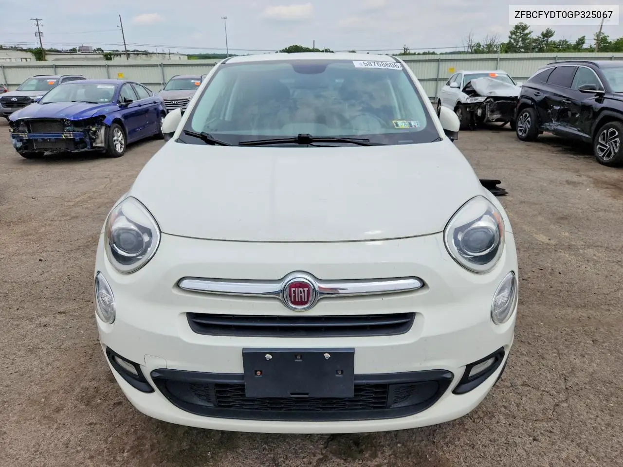 2016 Fiat 500X Lounge VIN: ZFBCFYDT0GP325067 Lot: 58768606