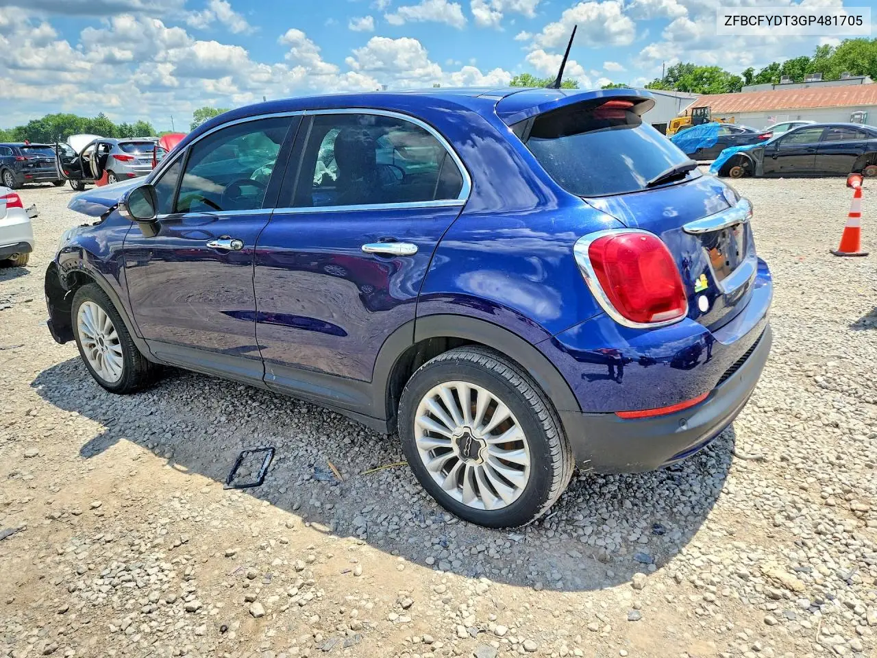 2016 Fiat 500X VIN: ZFBCFYDT3GP481705 Lot: 58803116