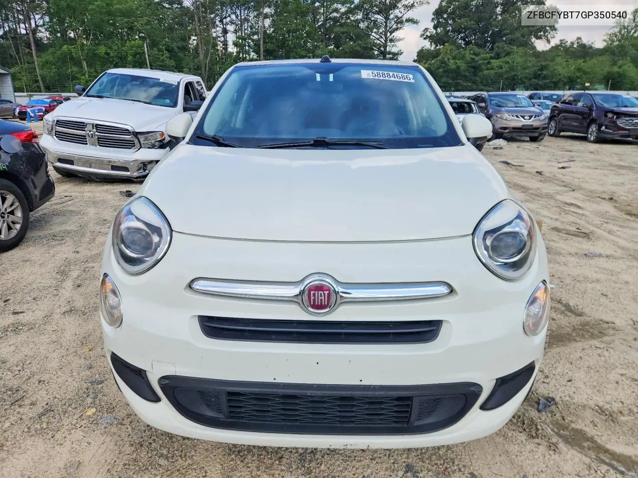 2016 Fiat 500X Easy VIN: ZFBCFYBT7GP350540 Lot: 58884686