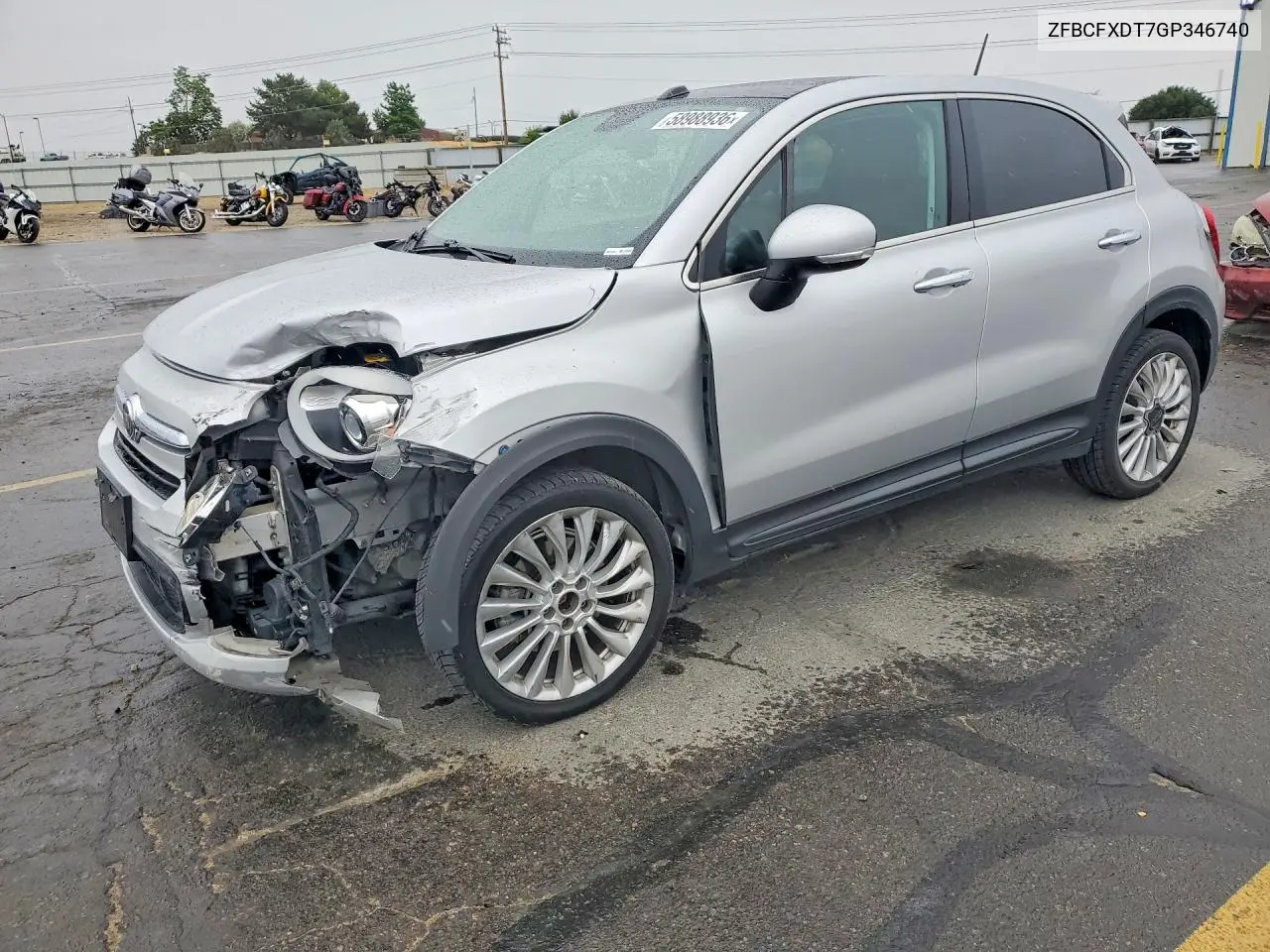 2016 Fiat 500X Lounge VIN: ZFBCFXDT7GP346740 Lot: 58988936