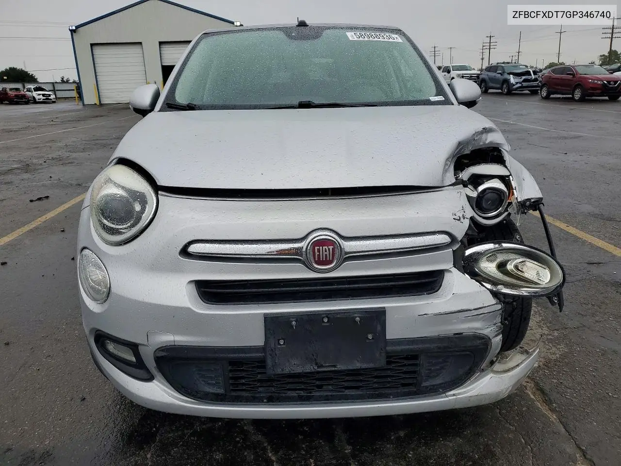 2016 Fiat 500X Lounge VIN: ZFBCFXDT7GP346740 Lot: 58988936