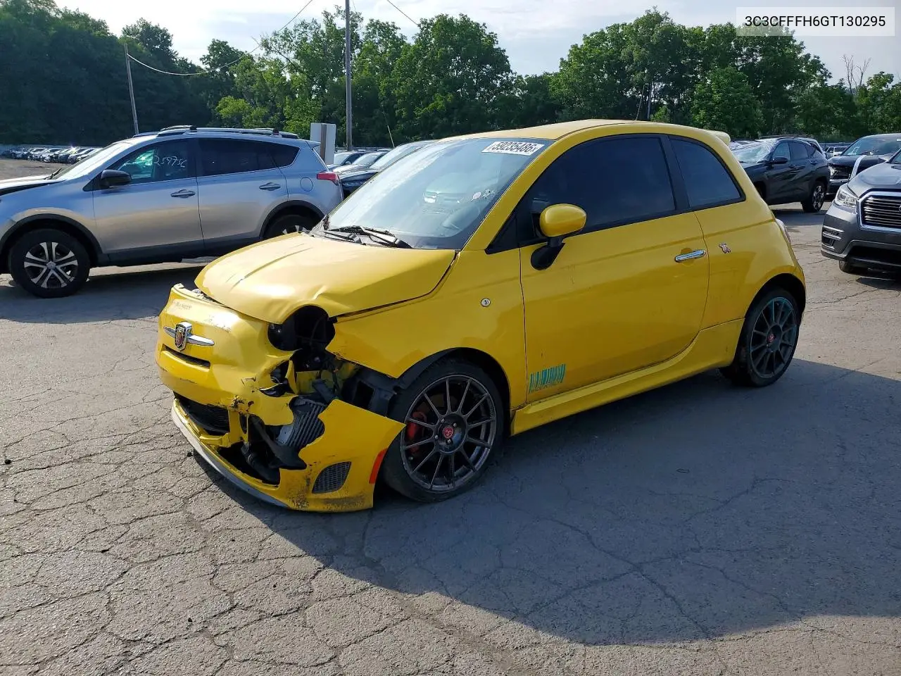 2016 Fiat 500 Abarth VIN: 3C3CFFFH6GT130295 Lot: 59235486