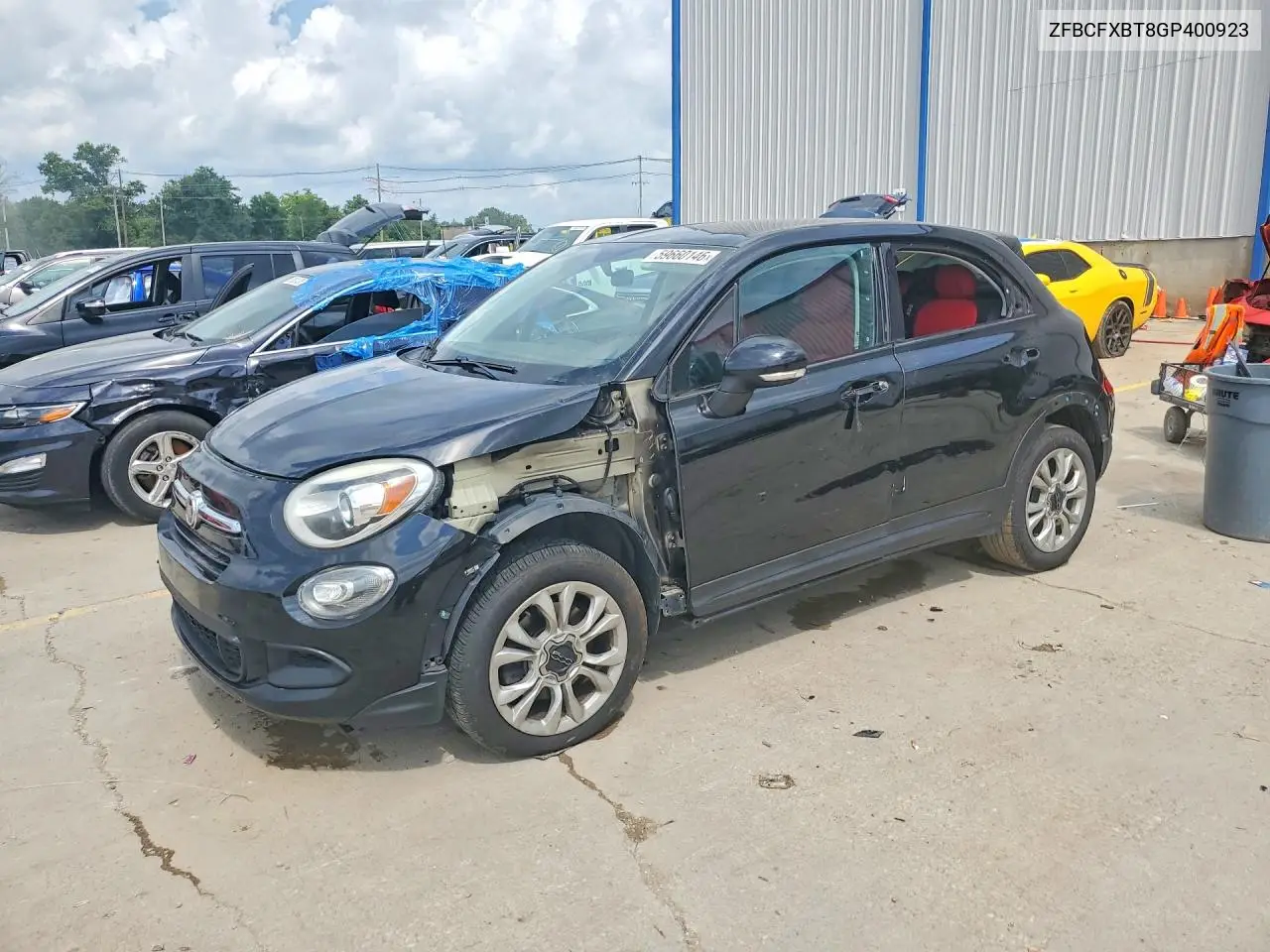 2016 Fiat 500X Easy VIN: ZFBCFXBT8GP400923 Lot: 59660146