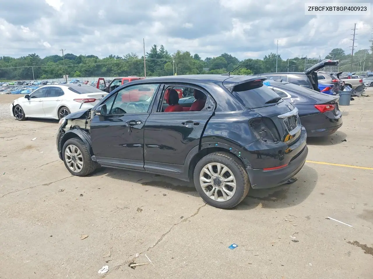 2016 Fiat 500X Easy VIN: ZFBCFXBT8GP400923 Lot: 59660146