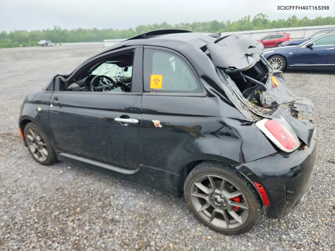 2016 Fiat 500 Abarth VIN: 3C3CFFFH4GT165398 Lot: 60254796