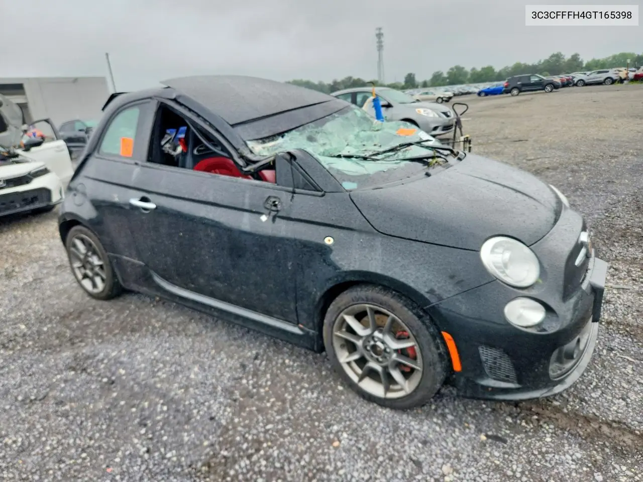 2016 Fiat 500 Abarth VIN: 3C3CFFFH4GT165398 Lot: 60254796