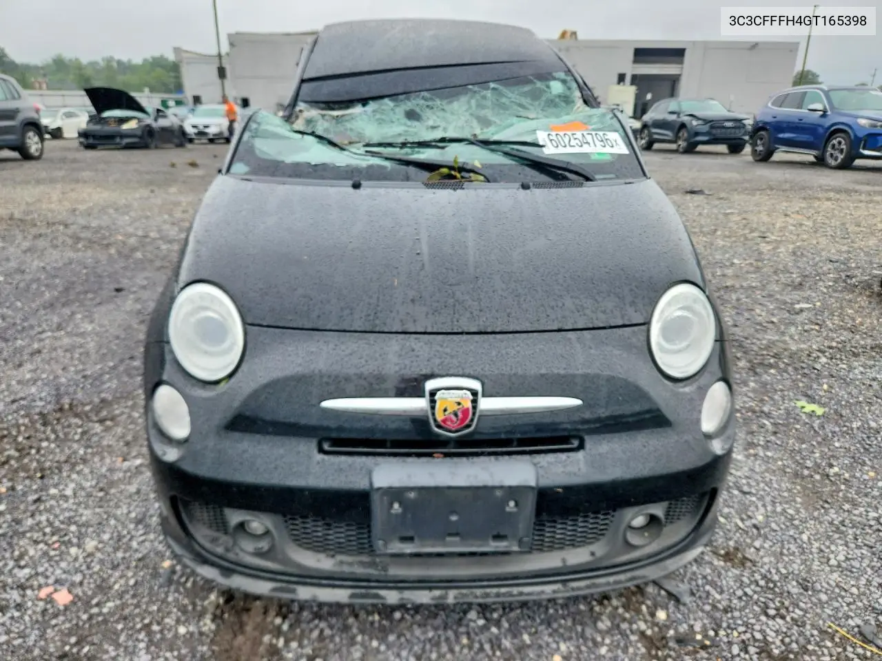 2016 Fiat 500 Abarth VIN: 3C3CFFFH4GT165398 Lot: 60254796