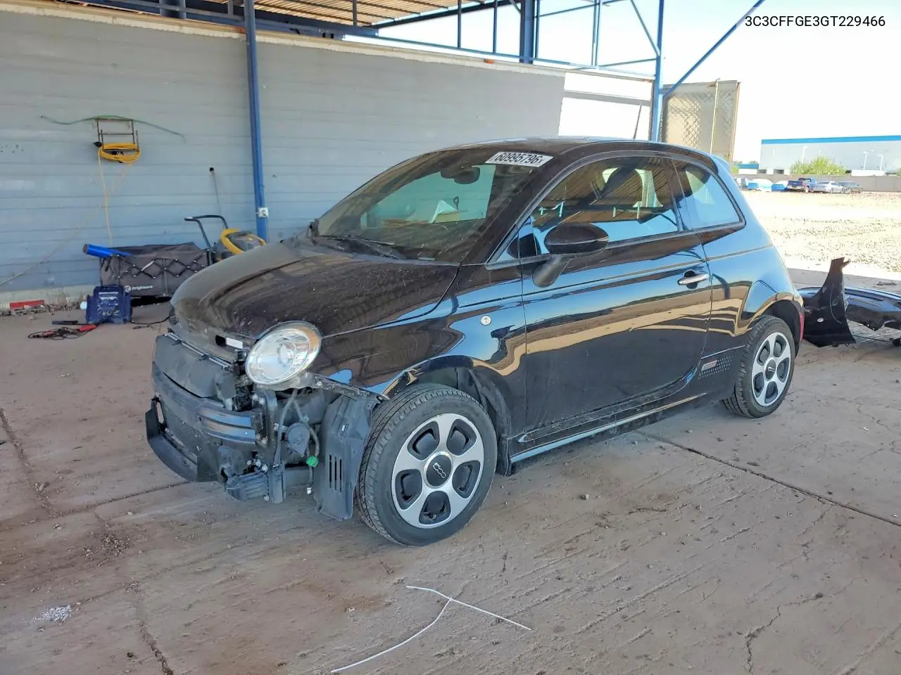 2016 Fiat 500 Electric VIN: 3C3CFFGE3GT229466 Lot: 60995796