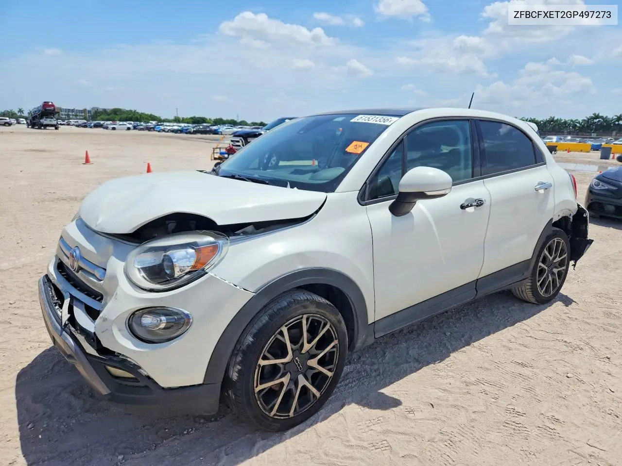 2016 Fiat 500X Trekking Plus VIN: ZFBCFXET2GP497273 Lot: 61531356