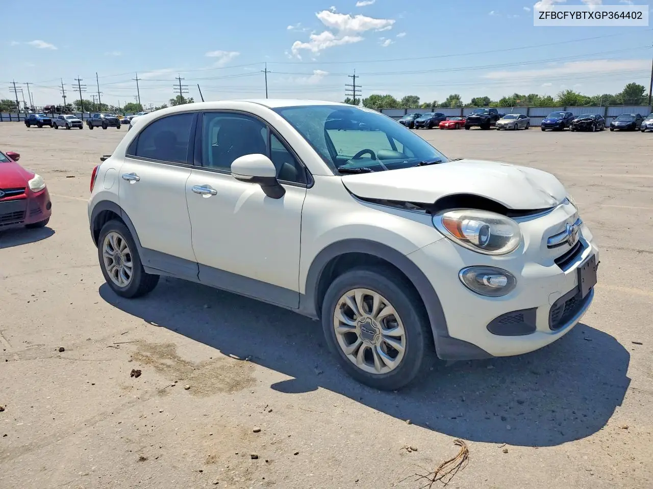 2016 Fiat 500X Easy VIN: ZFBCFYBTXGP364402 Lot: 61602576