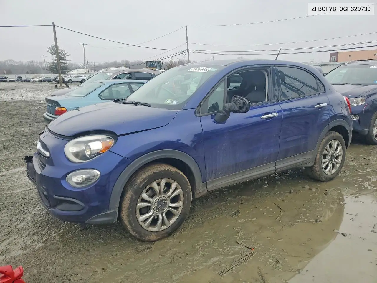 2016 Fiat 500X Easy VIN: ZFBCFYBT0GP329730 Lot: 78116445