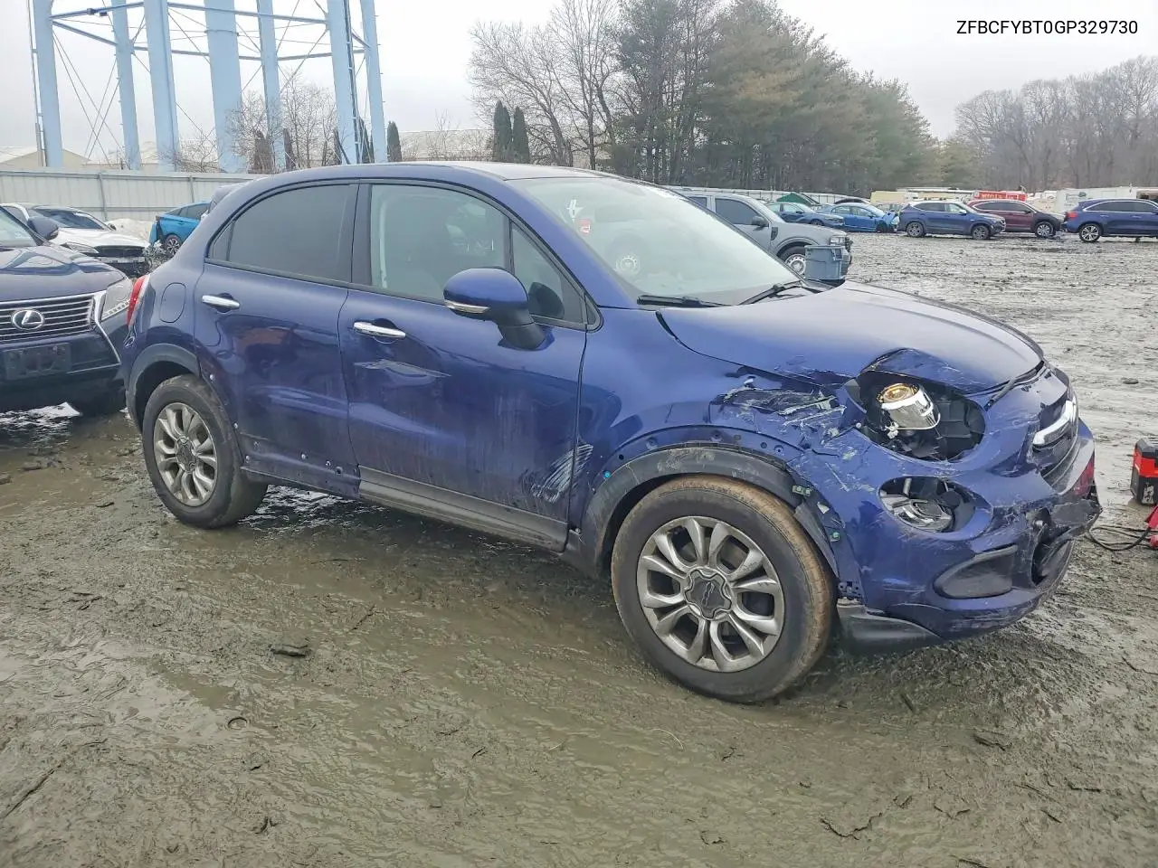 2016 Fiat 500X Easy VIN: ZFBCFYBT0GP329730 Lot: 78116445
