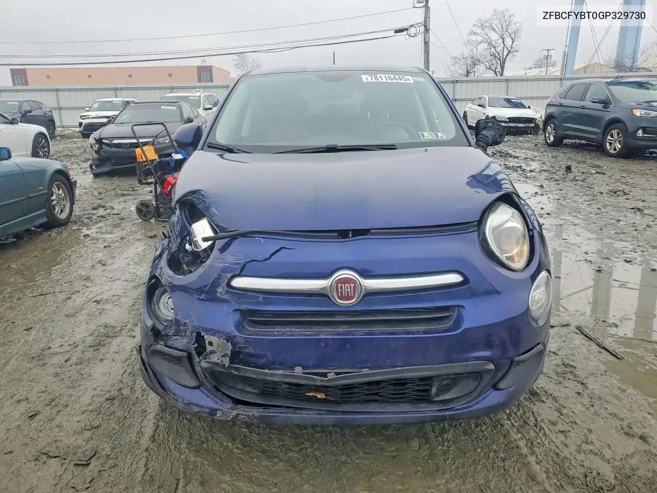 2016 Fiat 500X Easy VIN: ZFBCFYBT0GP329730 Lot: 78116445