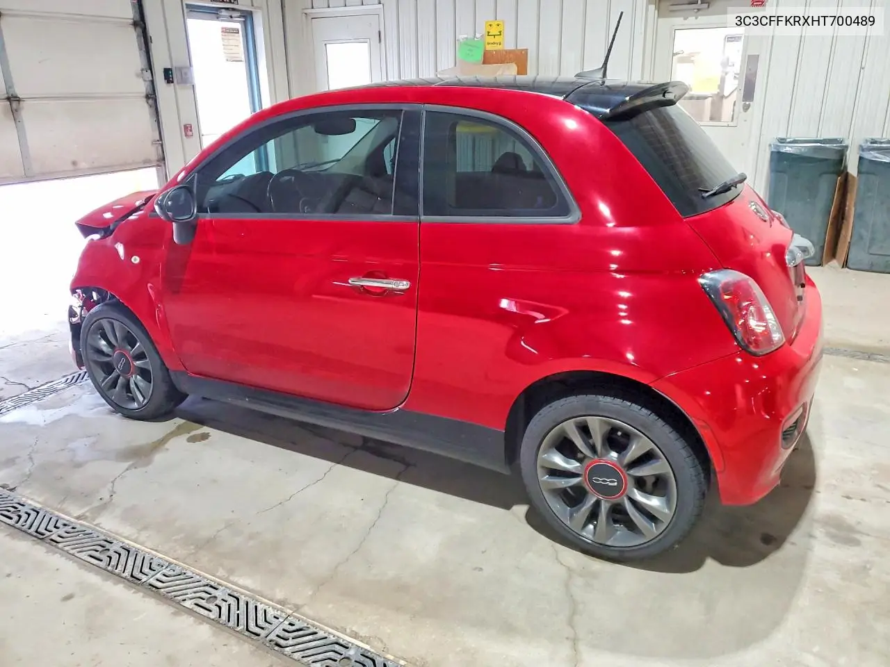 2017 Fiat 500 Pop VIN: 3C3CFFKRXHT700489 Lot: 54497286