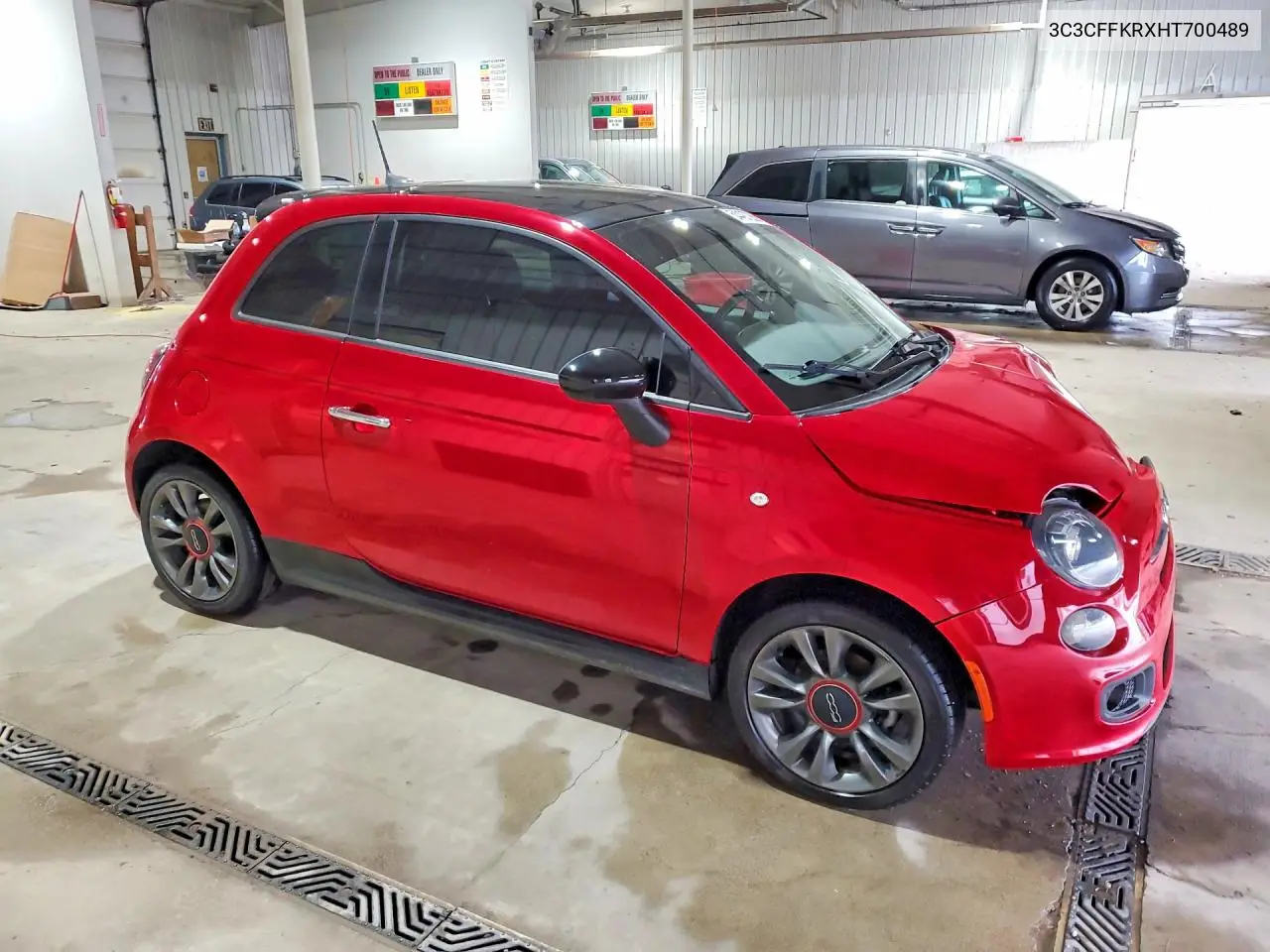 2017 Fiat 500 Pop VIN: 3C3CFFKRXHT700489 Lot: 54497286