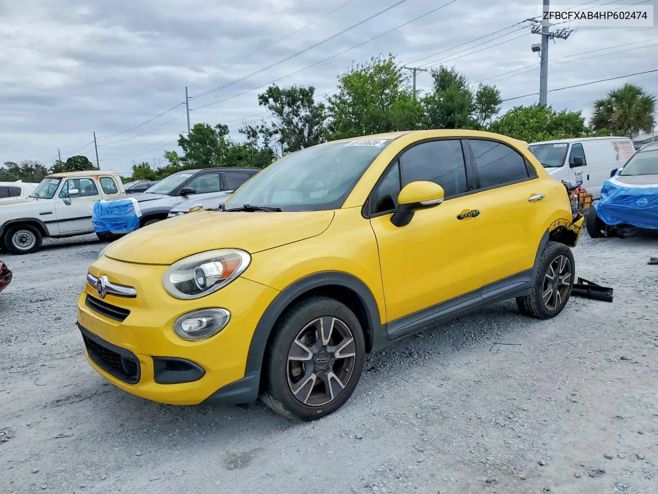 2017 Fiat 500X VIN: ZFBCFXAB4HP602474 Lot: 55120626