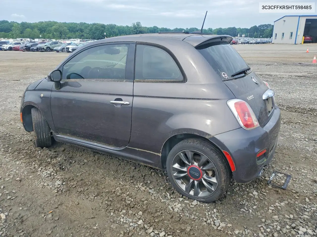 2017 Fiat 500 Pop VIN: 3C3CFFKR5HT598485 Lot: 56160676