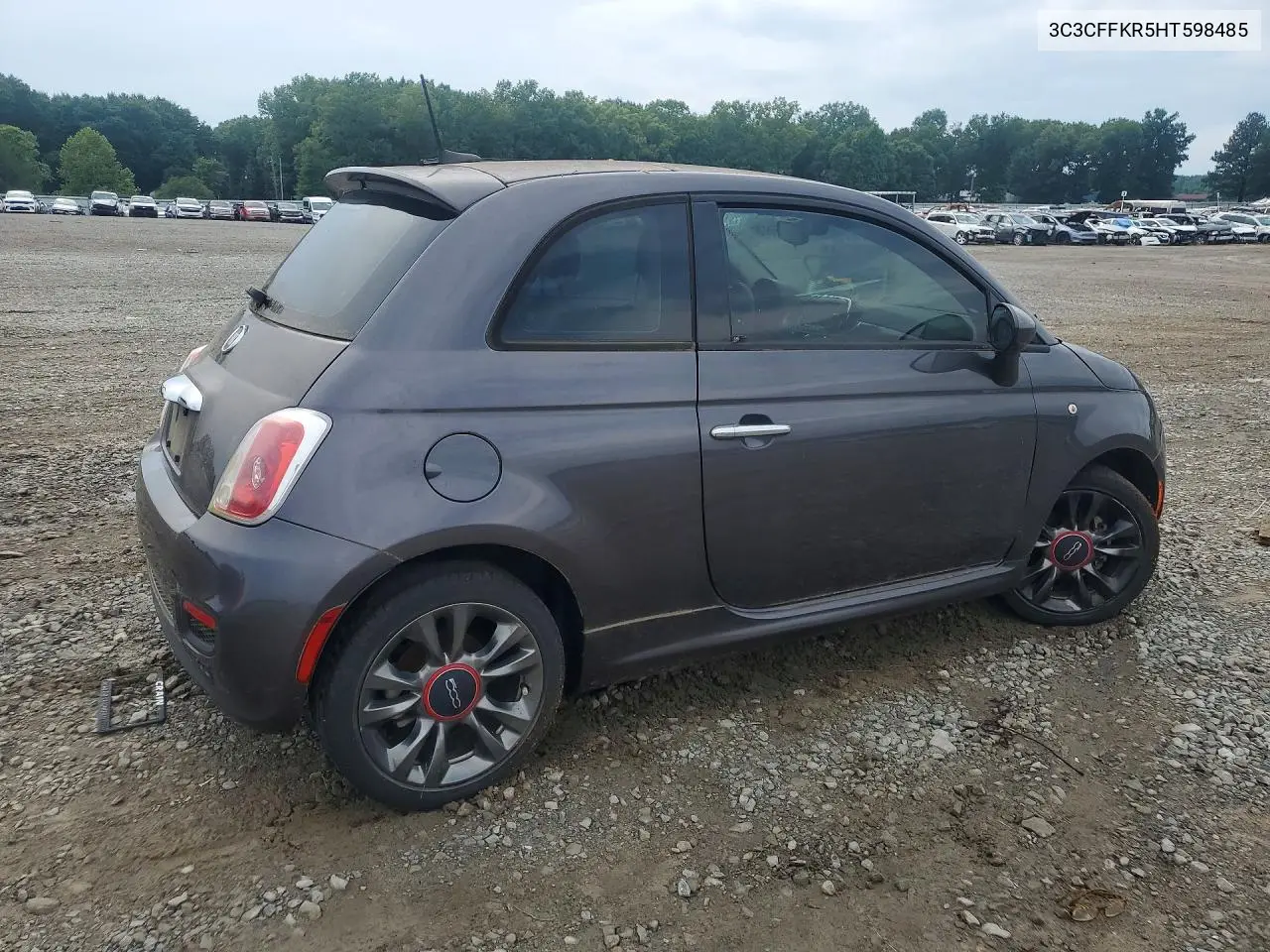 2017 Fiat 500 Pop VIN: 3C3CFFKR5HT598485 Lot: 56160676