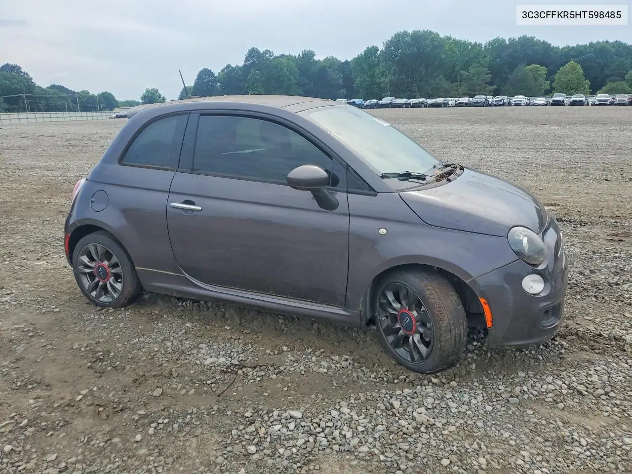 2017 Fiat 500 Pop VIN: 3C3CFFKR5HT598485 Lot: 56160676
