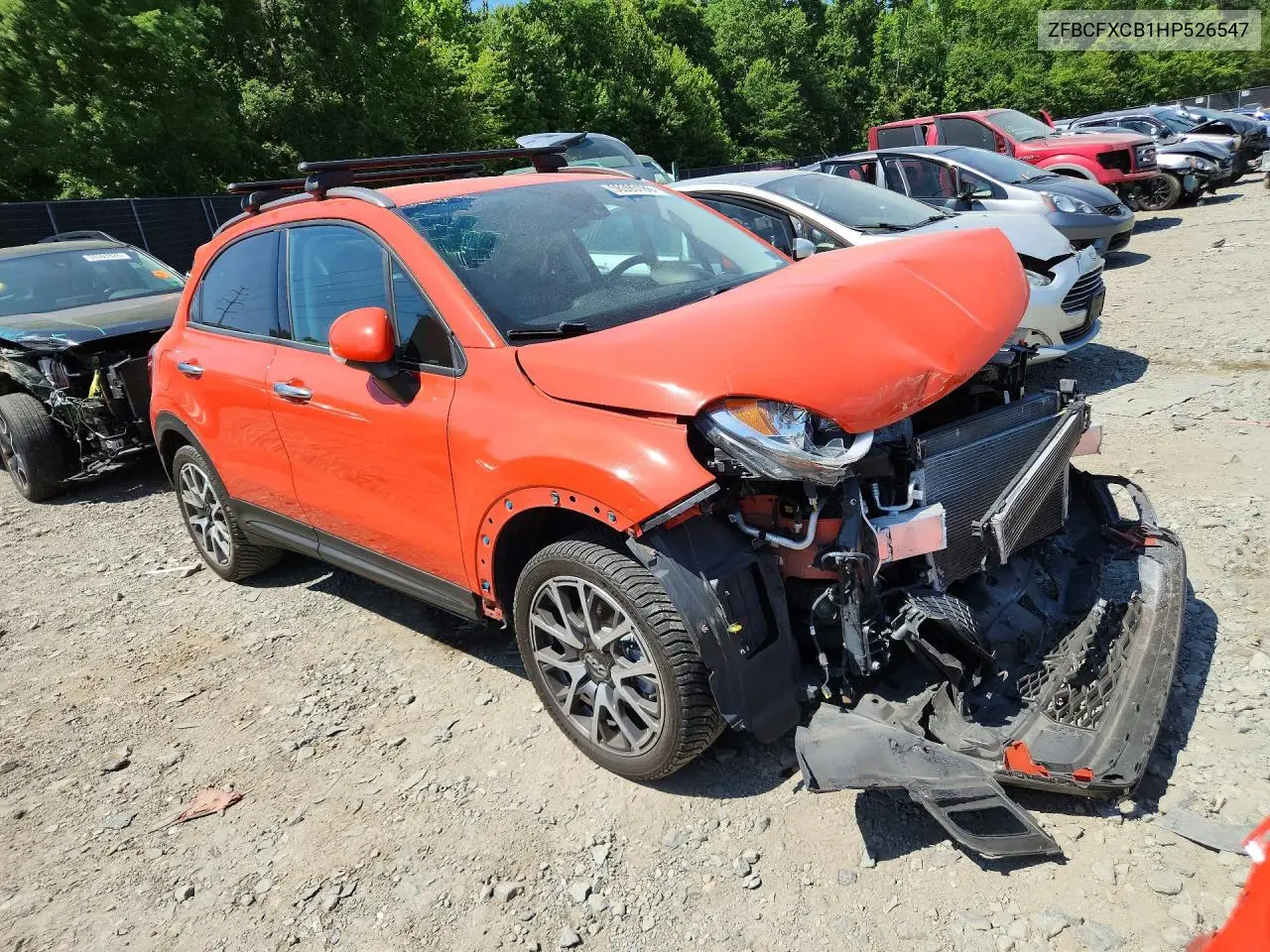 2017 Fiat 500X VIN: ZFBCFXCB1HP526547 Lot: 56395186