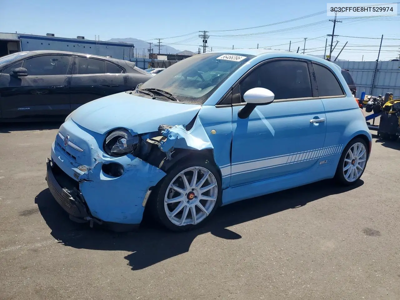 2017 Fiat 500 Electric VIN: 3C3CFFGE8HT529974 Lot: 56466396