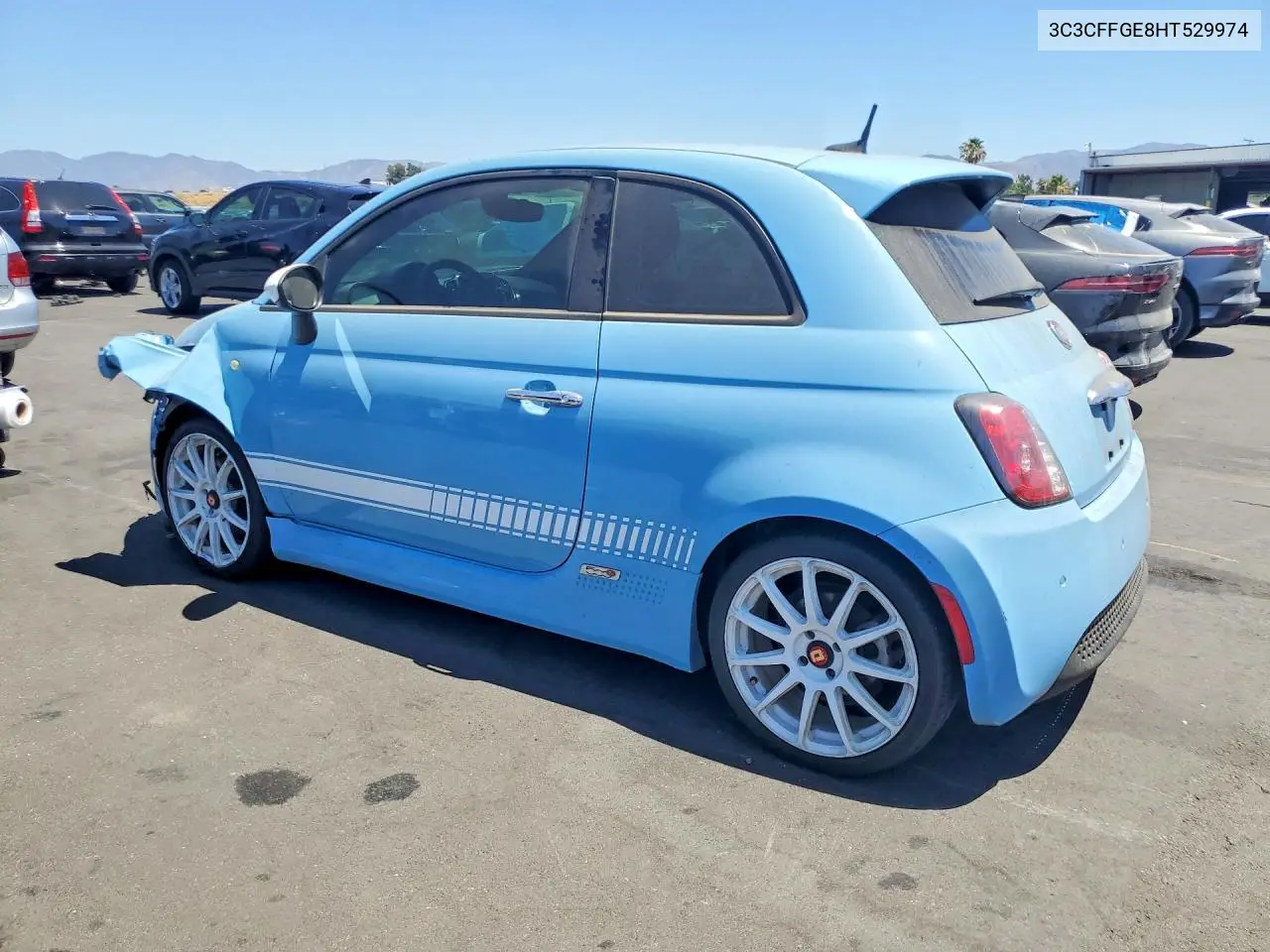 2017 Fiat 500 Electric VIN: 3C3CFFGE8HT529974 Lot: 56466396