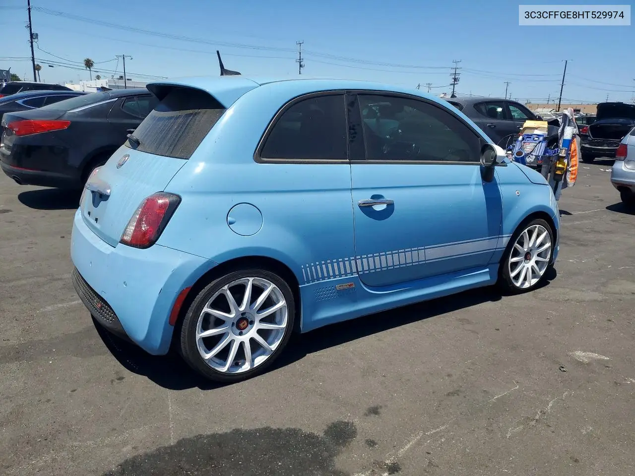 2017 Fiat 500 Electric VIN: 3C3CFFGE8HT529974 Lot: 56466396