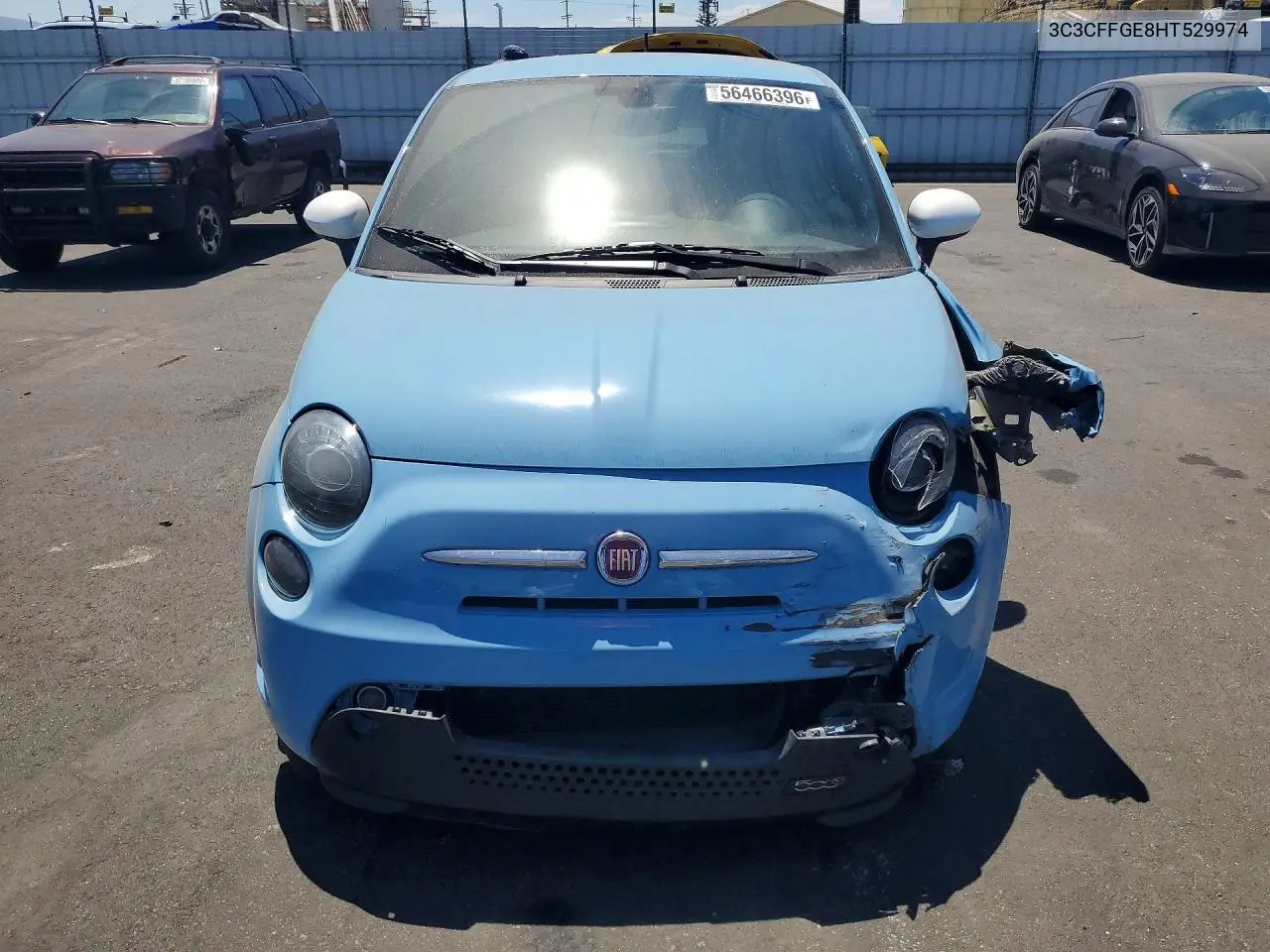 2017 Fiat 500 Electric VIN: 3C3CFFGE8HT529974 Lot: 56466396