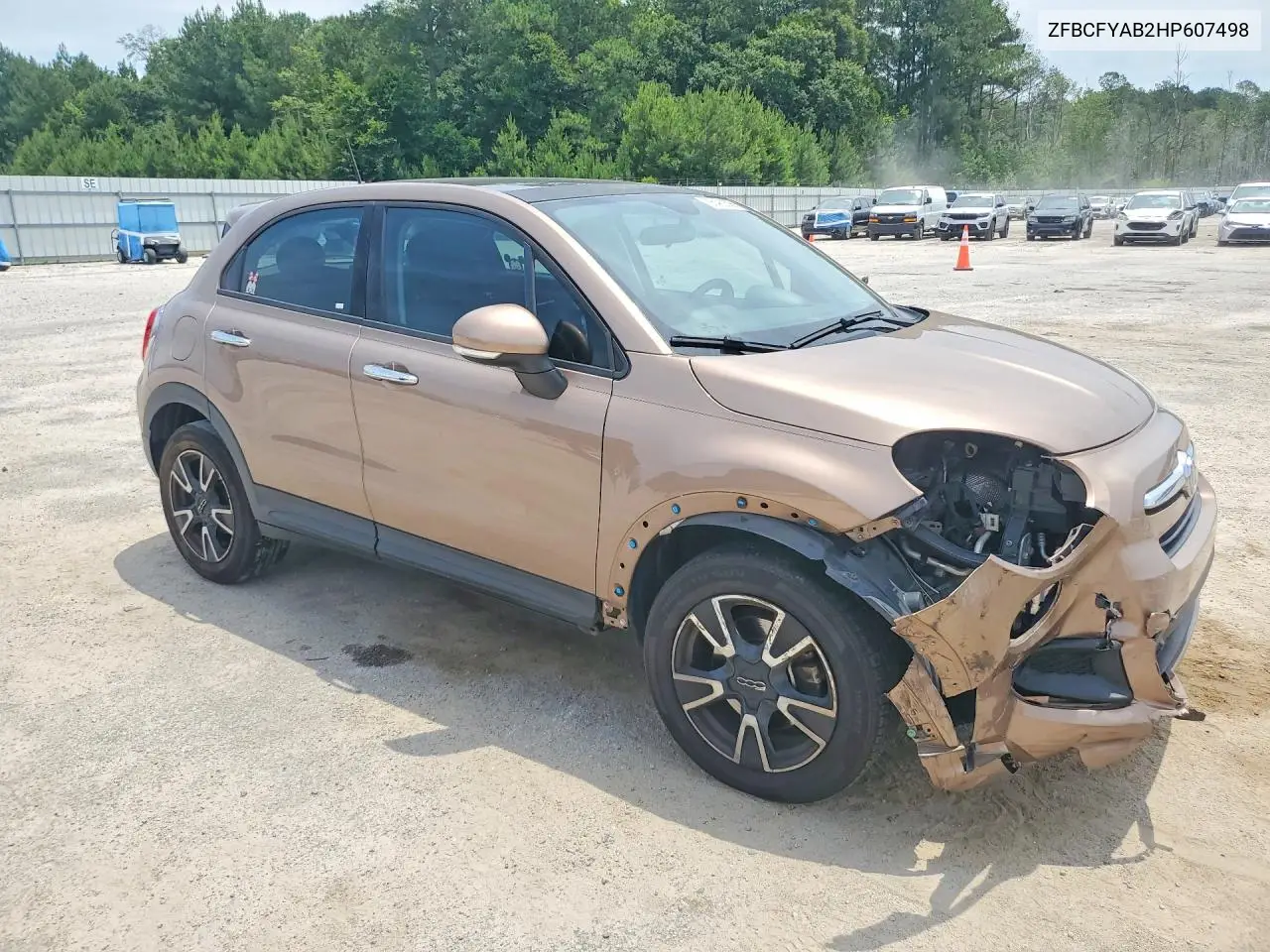2017 Fiat 500X Pop VIN: ZFBCFYAB2HP607498 Lot: 56482506