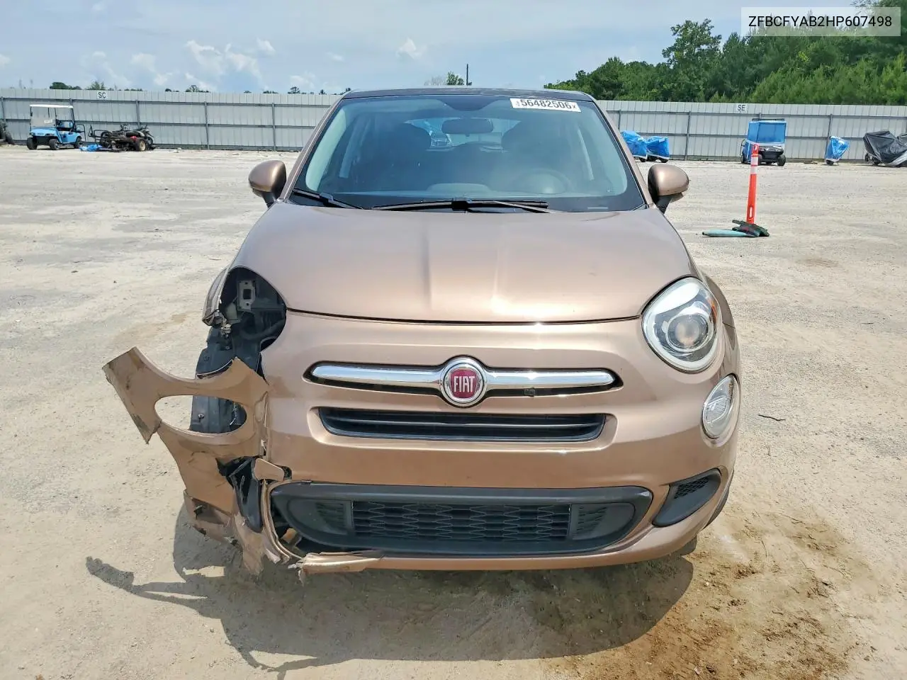 2017 Fiat 500X Pop VIN: ZFBCFYAB2HP607498 Lot: 56482506
