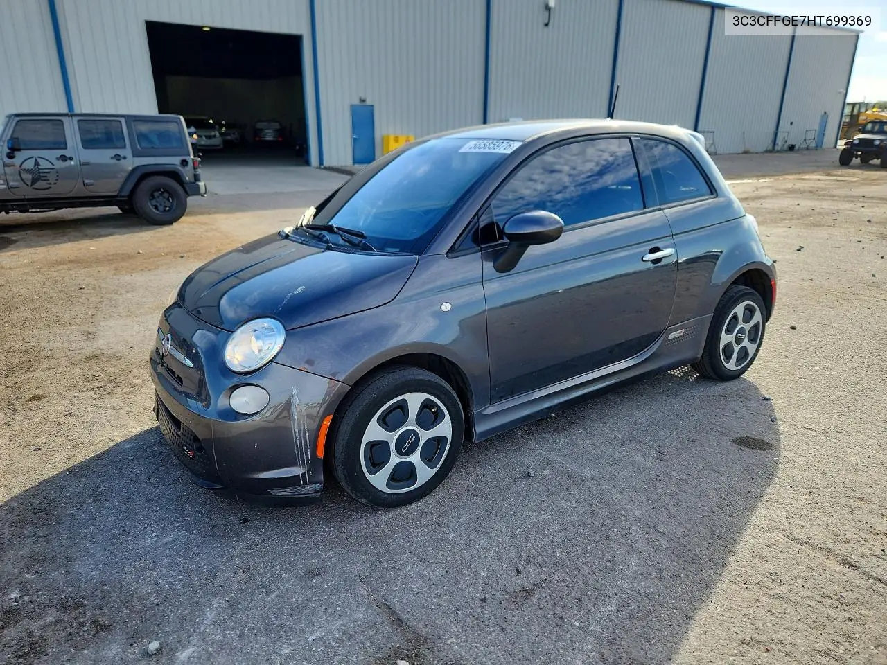 2017 Fiat 500 Electric VIN: 3C3CFFGE7HT699369 Lot: 56585976