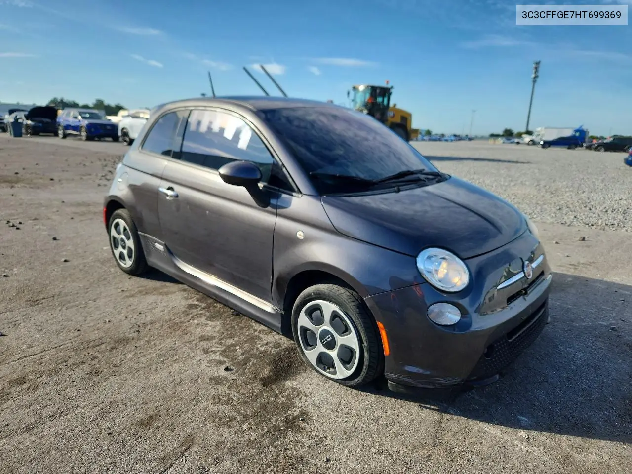 2017 Fiat 500 Electric VIN: 3C3CFFGE7HT699369 Lot: 56585976