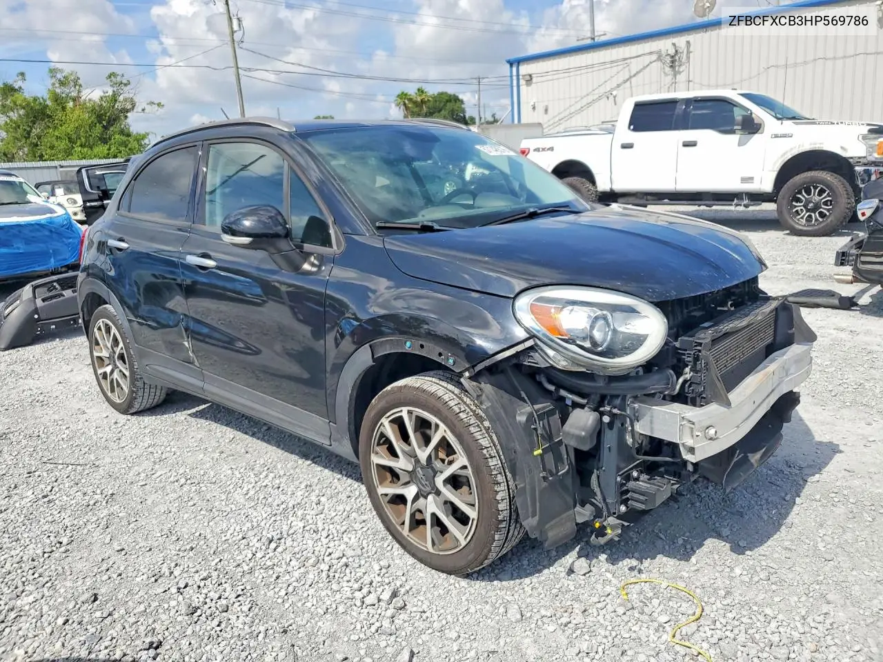2017 Fiat 500X Trekking VIN: ZFBCFXCB3HP569786 Lot: 57148576