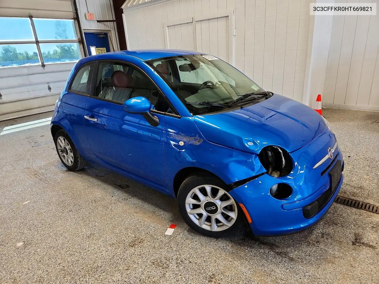 2017 Fiat 500 Pop VIN: 3C3CFFKR0HT669821 Lot: 57529986