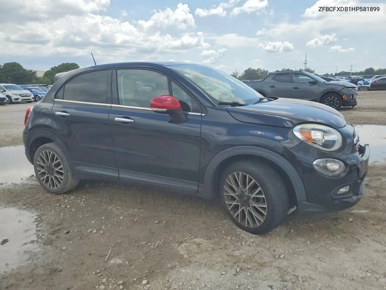 2017 Fiat 500X Lounge VIN: ZFBCFXDB1HP581899 Lot: 57655286