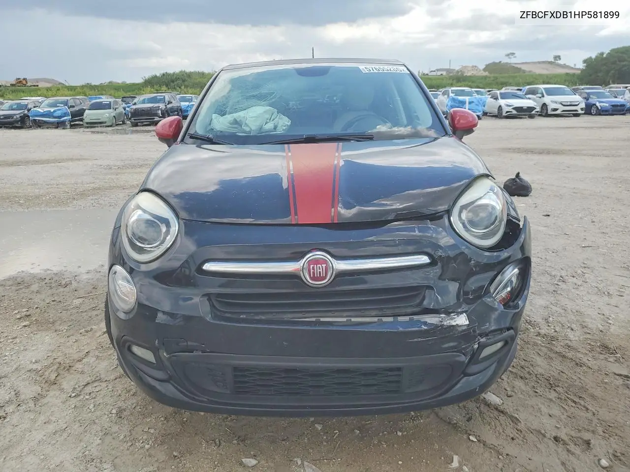 2017 Fiat 500X Lounge VIN: ZFBCFXDB1HP581899 Lot: 57655286