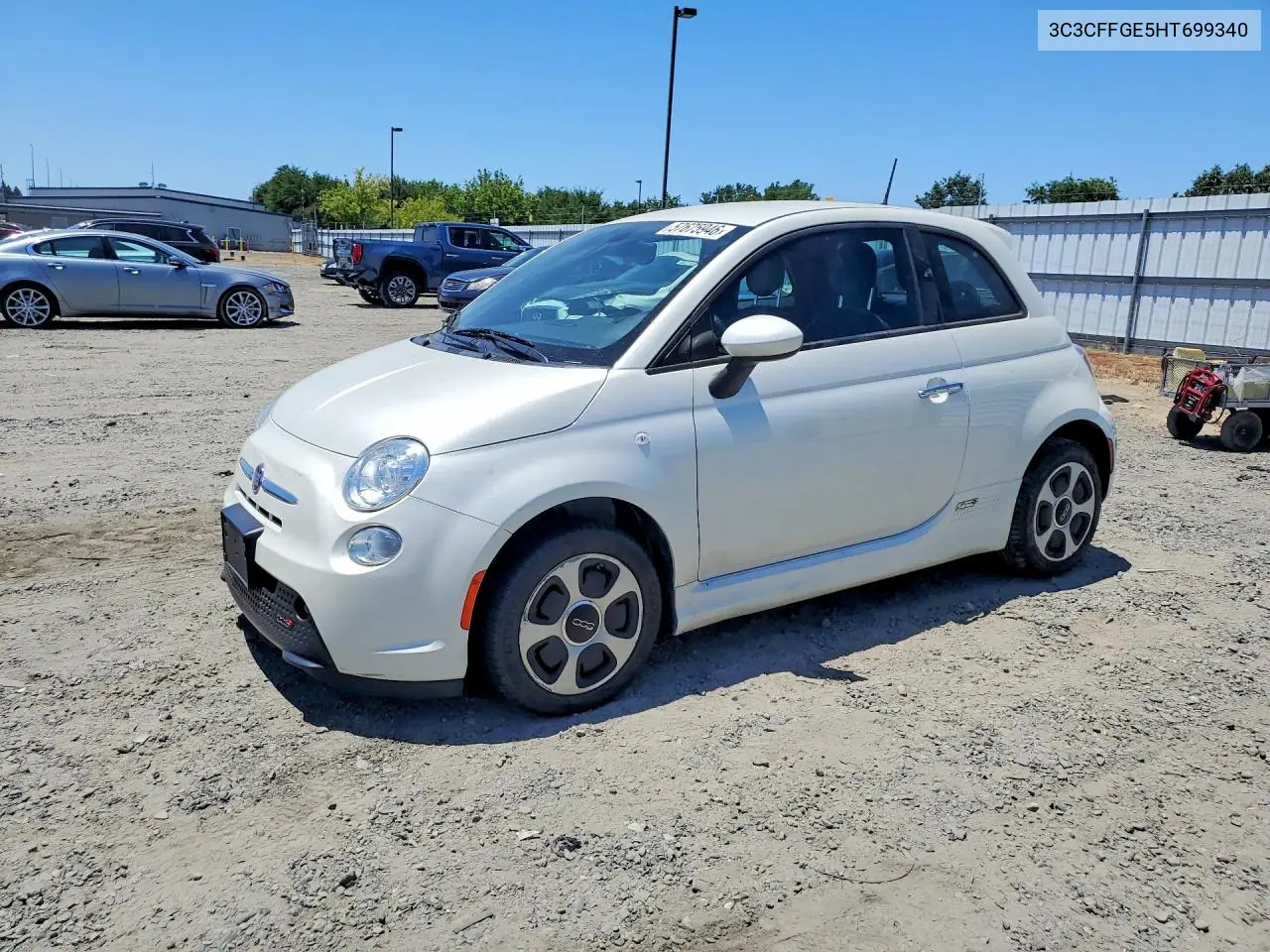 2017 Fiat 500 Electric VIN: 3C3CFFGE5HT699340 Lot: 57675946