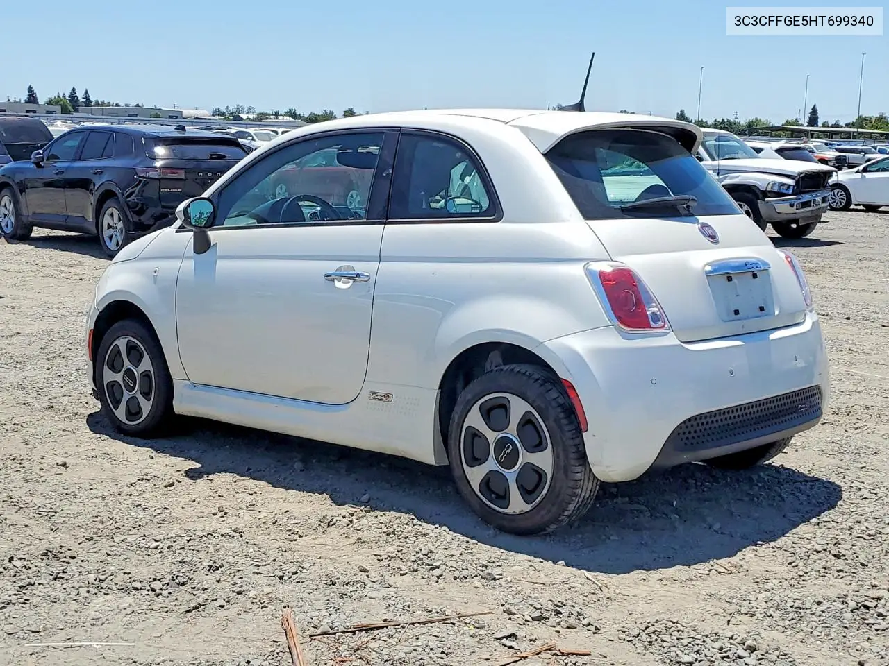 2017 Fiat 500 Electric VIN: 3C3CFFGE5HT699340 Lot: 57675946